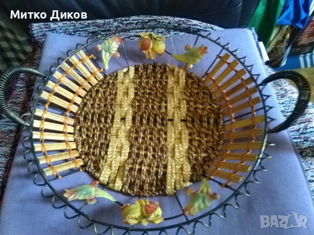 Фруктиера поднос красива голяма  фи 350мм Н-50мм