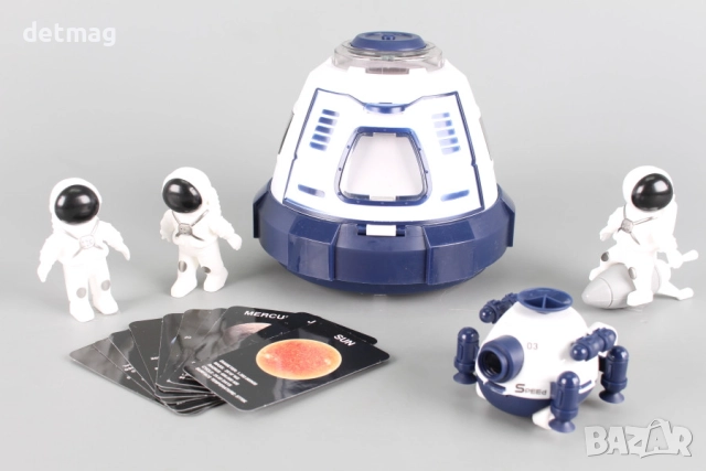 Космическа капсула с катапулт - звук и светлина DARENLAND, снимка 2 - Образователни игри - 52573333