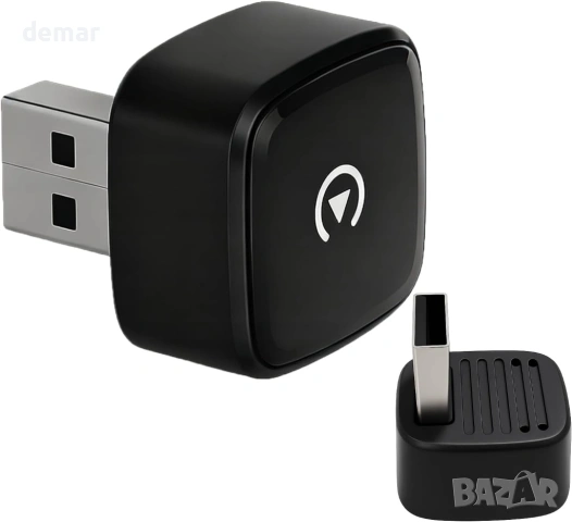 Sunweyer S41 L-образен безжичен CarPlay и Android Auto адаптер