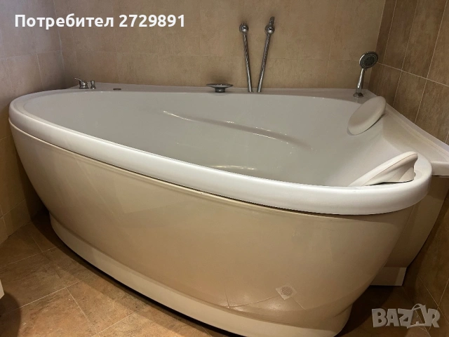 Двойна сърцевидна вана с каскаден смесител, снимка 5 - За банята - 53090695