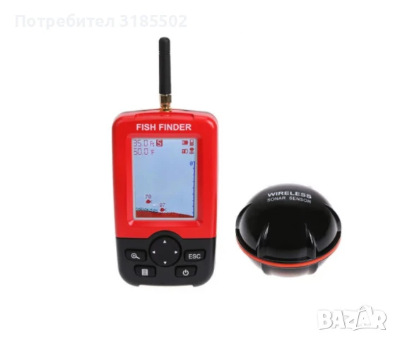 Сонар за риболов Sonar Fish Finder XJ-01, LCD екран, Безжичен сонарен сензор 100 м, снимка 4 - Такъми - 51094810
