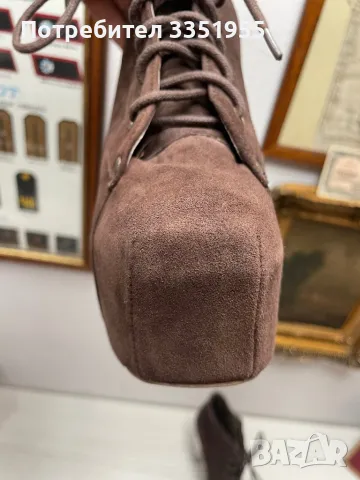 Велурени обувки на висок ток Jeffrey Campbell, снимка 11 - Дамски обувки на ток - 50042381