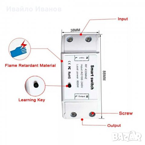 On/OFF комутатор сWIFI, с дистанционно, с тъч или комбиниран, снимка 2 - Друга електроника - 29026732