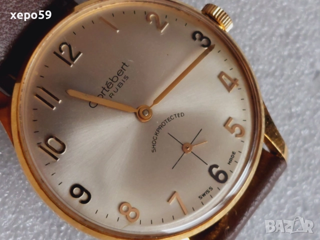 Мъжки часовник''Cortebert''VENUS машина,отлично състояние,1970 година, снимка 14 - Мъжки - 52503222