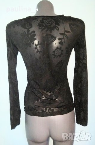 Еластична и мистична блуза с флорален акцент , снимка 5 - Блузи с дълъг ръкав и пуловери - 27424639