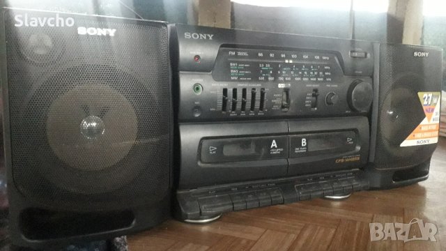 Радиокасетофон Сони/ Sony CFS-W435S Double cassette deck, снимка 6 - Радиокасетофони, транзистори - 43022296