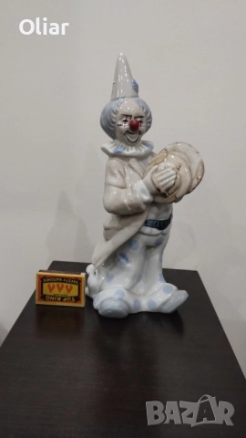 Порцеланова статуетка на клоун, винтидж, колекционерска., снимка 6 - Статуетки - 52014121