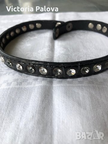 Кожена гривна и choker(две в едно), снимка 4 - Гривни - 27333205