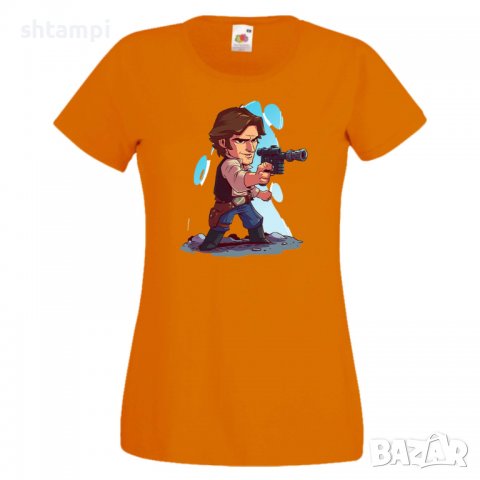 Дамска тениска Star Wars Han Solo Игра,Изненада,Подарък,Геймър,, снимка 10 - Тениски - 36788975