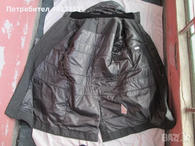 TRUSSARDI марково италианско сиво ватирано яке размер 50 (L). , снимка 4 - Якета - 50408744