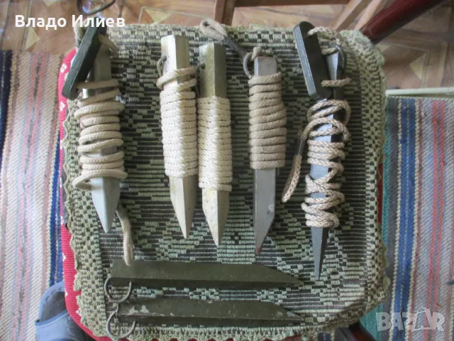 Колчета  7 броя  и рейки 5 броя за палатка нови военни неупотребявани, снимка 4 - Палатки - 32673399