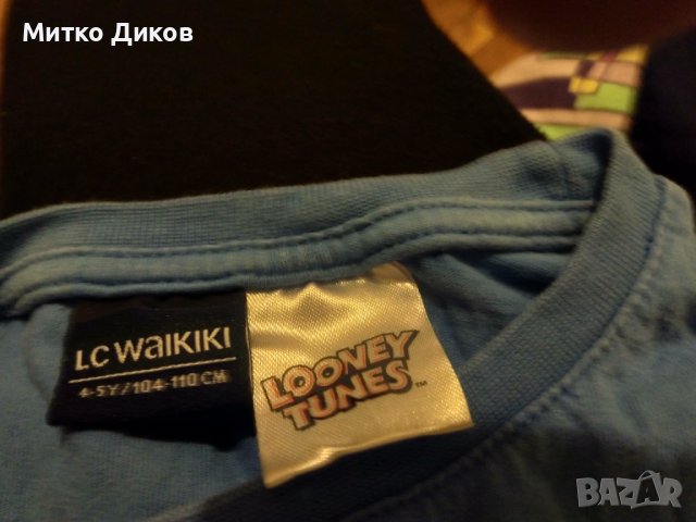 Daffy Duck Waikiki маркова детска блуза отлична 104-110см  4-5год., снимка 4 - Детски Блузи и туники - 43676784