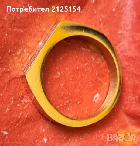 Мъжки пръстен ,позлата., снимка 4 - Пръстени - 51676516