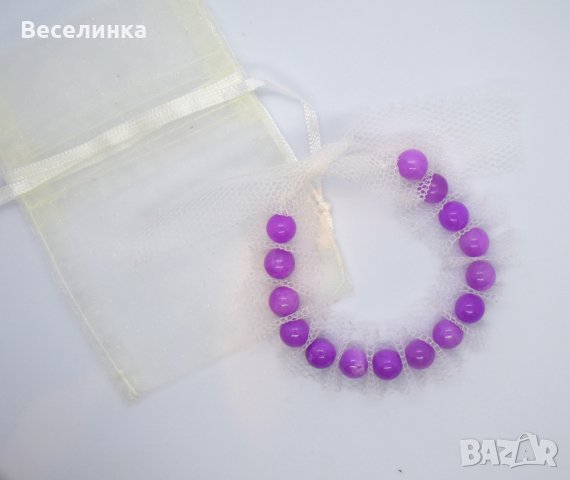 Гривна със синтетичен камък-07, снимка 4 - Гривни - 28185536