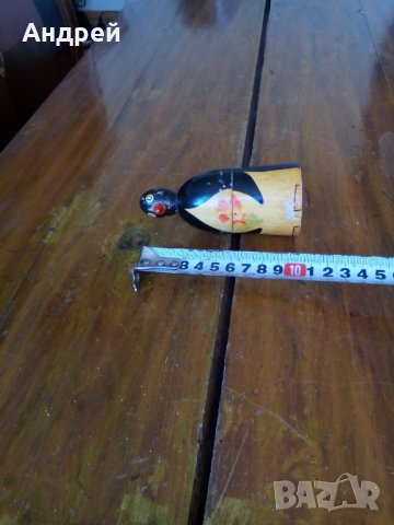 Стар дървен сувенир Пингвин, снимка 6 - Други ценни предмети - 28319455