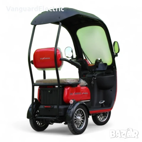 Електрическа Триколка с твърд покрив Apple X3+ 1800W - Червена, снимка 4 - Мотоциклети и мототехника - 51271728