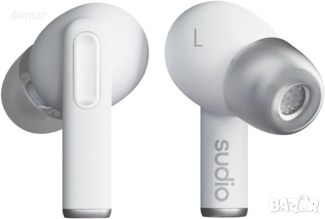 Безжични слушалки Sudio A1Pro Snow White In-Ear, Bluetooth, сензорно управление, IPX4, снимка 3 - Безжични слушалки - 50471195
