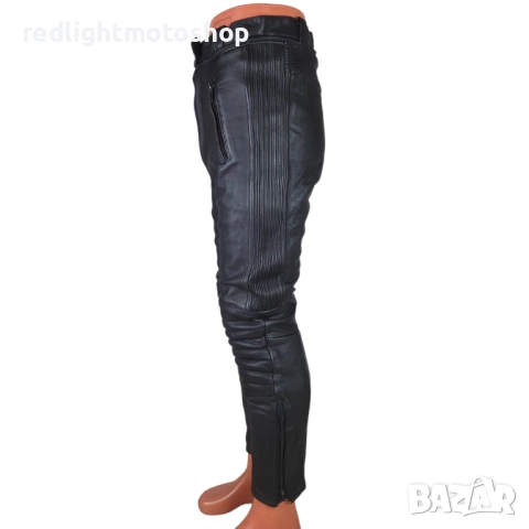 📌 5364 | Мъжки кожен мото панталон | 48 | 120 лв, снимка 2 - Аксесоари и консумативи - 52418162