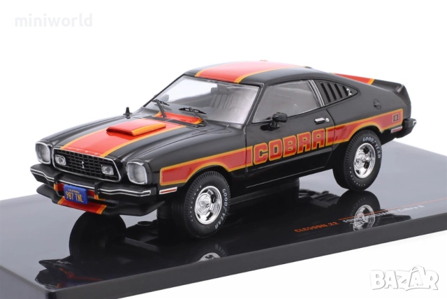 FORD MUSTANG II COBRA 1977 - мащаб 1:43 на IXO моделът е нов в PVC дисплей-кейс
