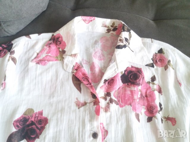 Дамска нова лятна блуза риза XL - 2XL памук, снимка 4 - Ризи - 37324130