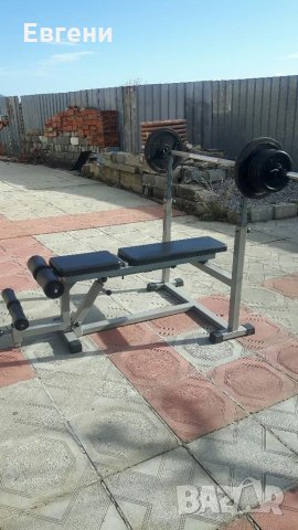 Лежанка трипозиционна дъмбели, снимка 3 - Фитнес уреди - 35049946