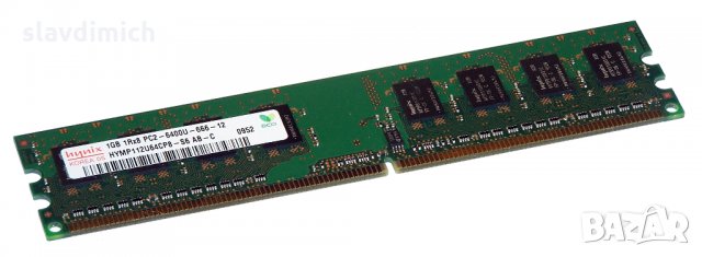 Рам памет RAM Hynix модел hymp112u64cp8-s6 1 GB DDR2 800 Mhz честота, снимка 1 - RAM памет - 28575926