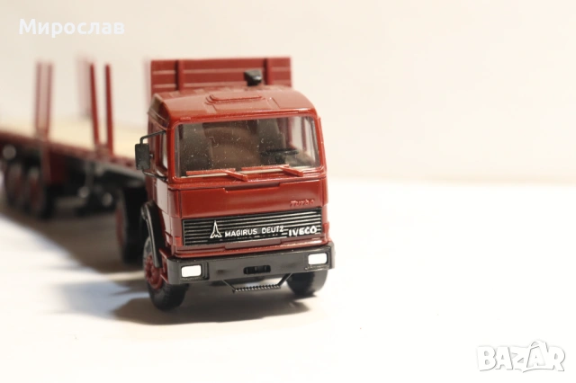 HERPA H0 1/87 IVECO MAGIRUS КАМИОН ДЪРВАРКА МОДЕЛ КОЛИЧКА, снимка 4 - Колекции - 53606979