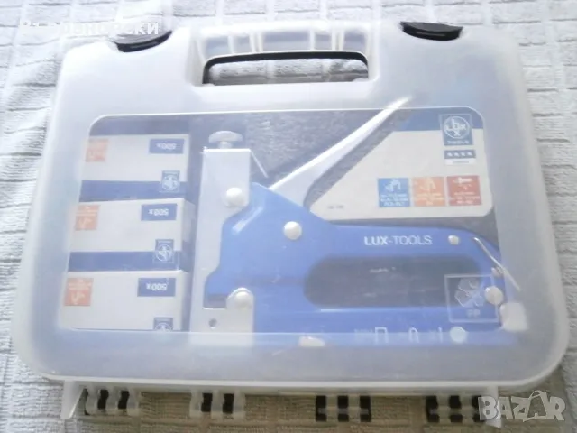 Ръчен такер Lux-Tools, снимка 3 - Куфари с инструменти - 48589197