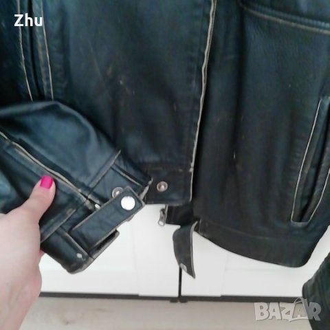 Рокерско мъжко яке, естествена кожа , снимка 5 - Якета - 26539360