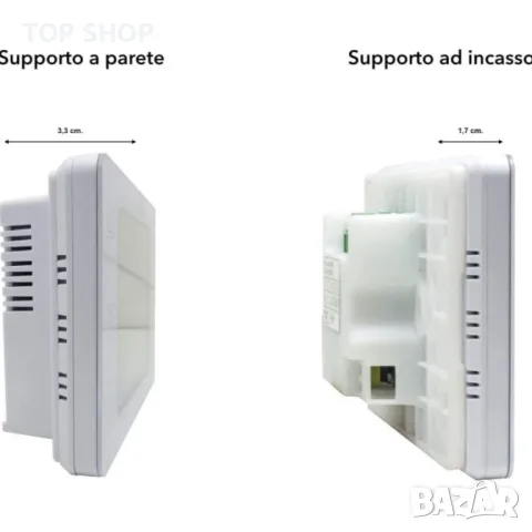 Вграден или монтиран на стена двулентов Wifi цифров хронотермостат, снимка 2 - Друга електроника - 48764090