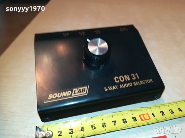 soundlab con 31-3way audio selector-внос germany 1005212031, снимка 2 - Ресийвъри, усилватели, смесителни пултове - 32829906