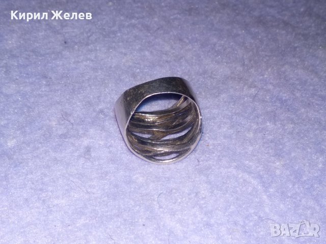 ШИКОЗЕН АЖУРЕН СРЕБЪРЕН АРТ ДИЗАЙН ПРЪСТЕН СРЕБРО 925 МАЙСТОРСКО БИЖУ 26916, снимка 10 - Пръстени - 39547538
