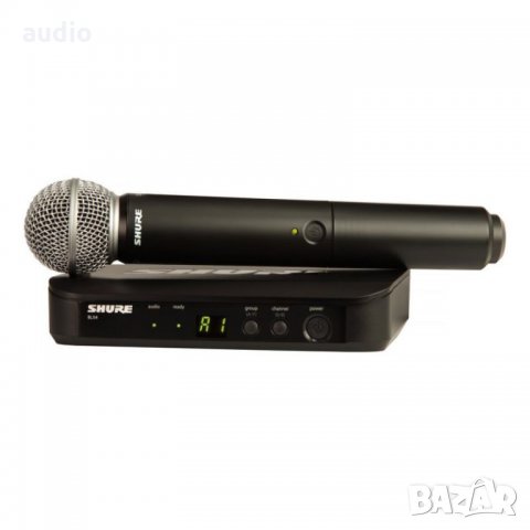 Безжичен микрофон Shure BLX24E/SM58, снимка 1 - Микрофони - 28075515