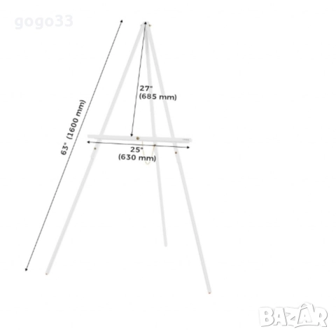 2бр/ Дървен статив за картини 63″ , VISWIN, снимка 3 - Картини - 52097042