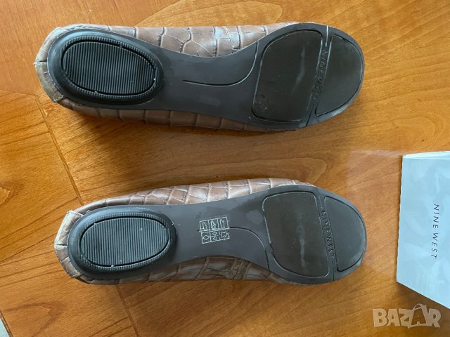 Дамски обувки балеринки от шагренова кожа в шоколадов цвят, снимка 3 - Дамски ежедневни обувки - 43740335