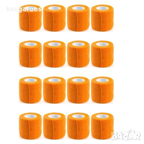 16 ролки самозалепващ бинт (Кобан) Kindmax Lap 7.5 см х 4.5м, снимка 9 - Футбол - 43542266