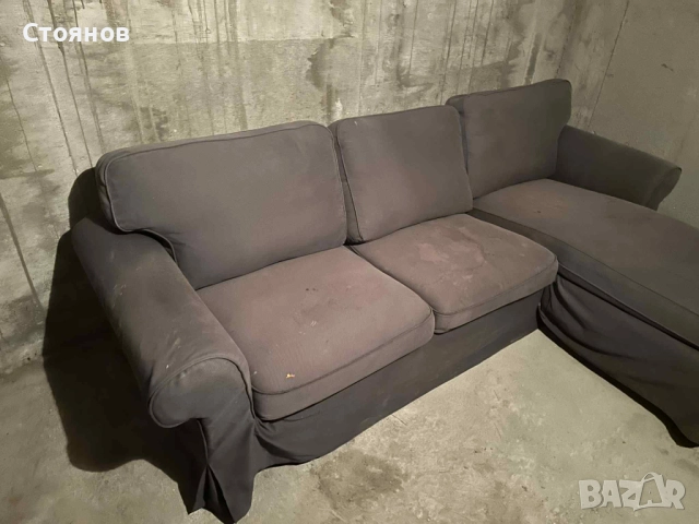 Диван с лежанка от ИКЕА, снимка 3 - Дивани и мека мебел - 52592082