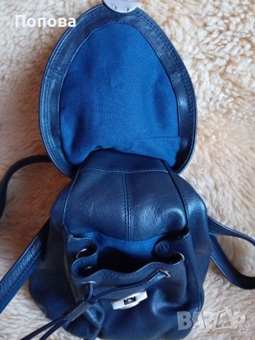 Уникална маркова раничка от естествена кожа , снимка 4 - Раници - 43568375