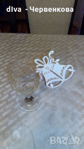 Коледни /новогодишни/ тейбъл картички за чаши - камбанка и дядо Коледа, снимка 4 - Други - 27891344