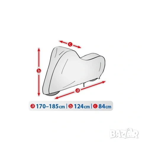 Покривало за скутер Kegel Basic водоустойчиво, снимка 6 - Аксесоари и консумативи - 53096995