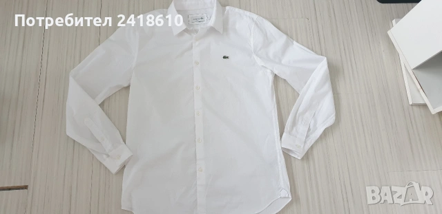 Lacoste Slim Fit Mens Size - 41 /16/ M НОВО! ОРИГИНАЛ! Мъжка Риза!, снимка 6 - Ризи - 53601328
