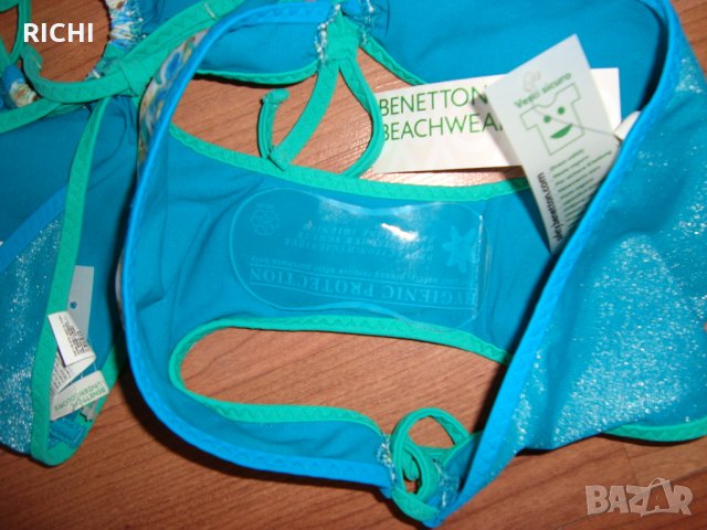 BENNETON – United Colors Of Benetton-нов бански синьо/зелен, снимка 3 - Бански костюми - 32958095