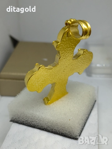 Златен 18К кръст 23.37 гр 18К цена 4350 лв, снимка 4 - Колиета, медальони, синджири - 52703747