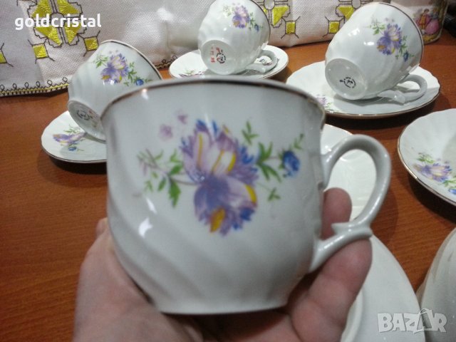 Стар български порцелан чаши за чай , снимка 2 - Антикварни и старинни предмети - 43899619