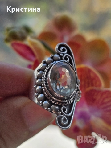Много красив сребърен пръстен, снимка 5 - Пръстени - 52223307