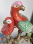 41см-3кг китайска порцеланова фигура с бронз/птици-папагали/Wong Lee 1895/стара статуетка, снимка 5