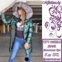 Дълго яке с естествен пух от Лисица City Angels Jeans от S до 5XL, снимка 7