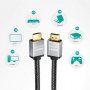 POSUGEAR Плетен HDMI кабел -Видео 4K,3D 2160pх1080p Висока скорост 18Gbps,позлатени конектори,2м, снимка 4