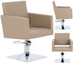 Хидравличен въртящ се фризьорски стол Atina за фризьорски салон Z-FJ-83001-GREY-FOTEL-BEZPODN, снимка 1 - Фризьорски столове - 43850241