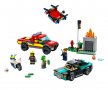 LEGO® City Fire 60319 - Спасение при пожар и полицейско преследване, снимка 3